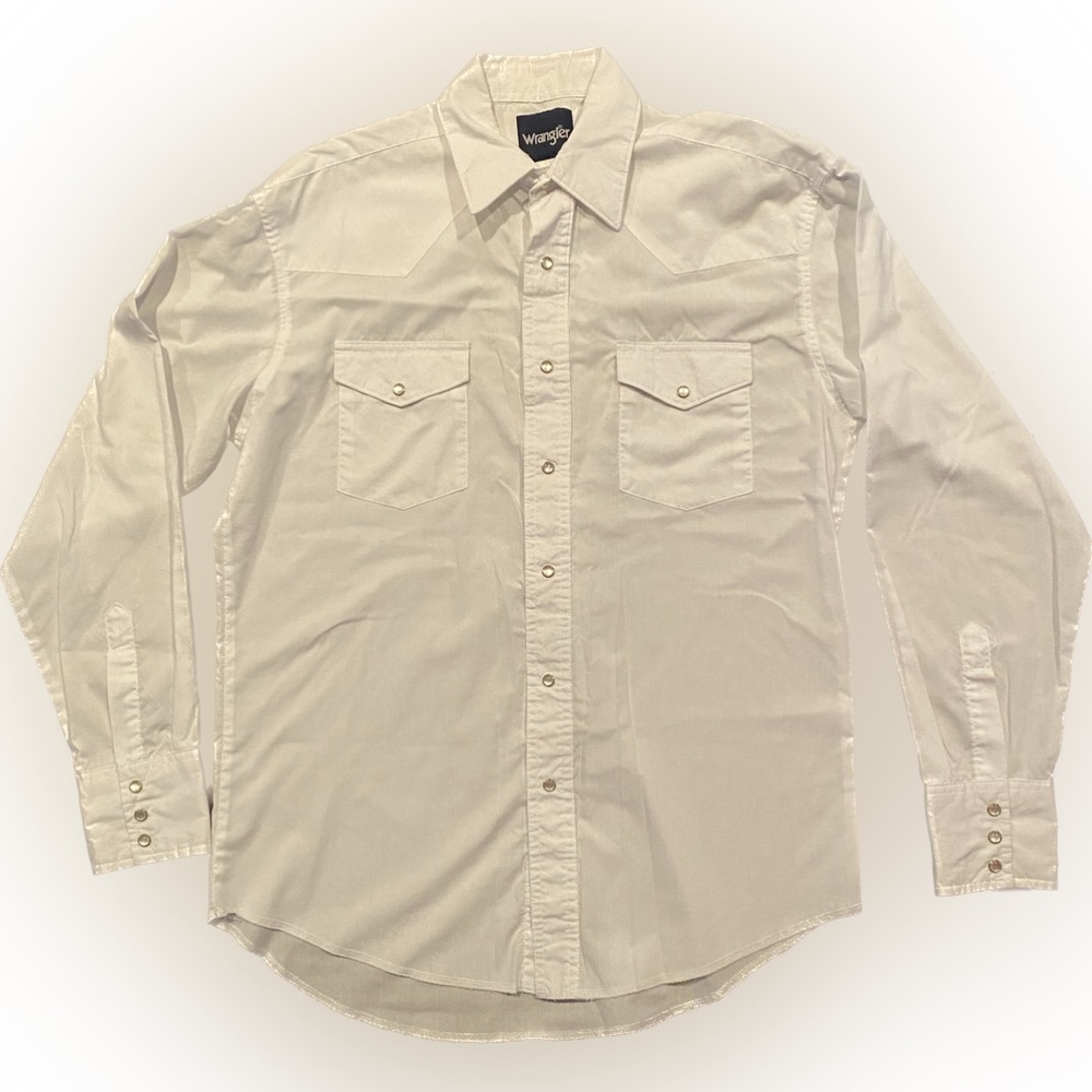 Wrangler Men’s Medium Cowboy Cut Long Sleeve Western Snap Shirt